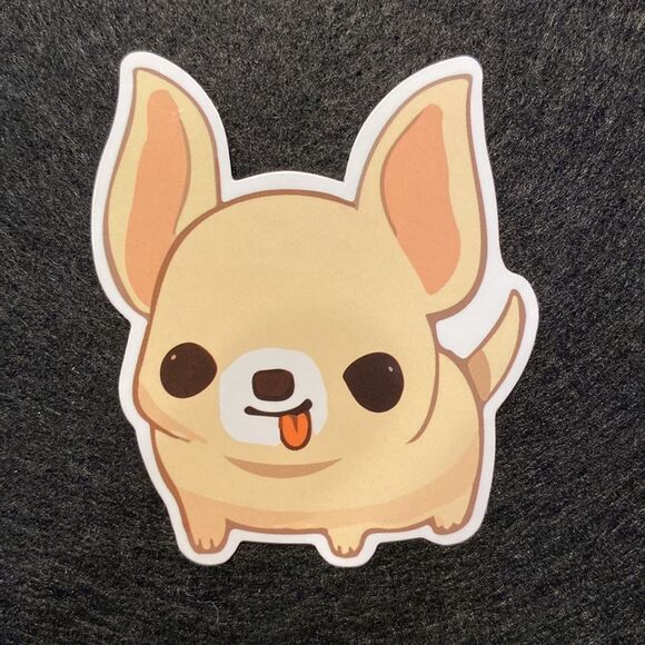 🎉10/$10 Stickers - Cute Puppy Dog Sticking Tongue Out Sticker - Picture 2 of 2